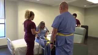 Physical Therapy Transfer Training  How To Transfer From Wheelchair To Bed [upl. by O'Brien]