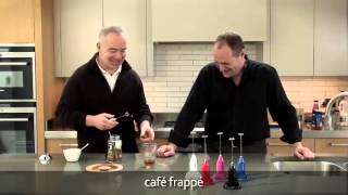 How to make a frappé coffee using an aerolatte milk frother [upl. by Einneg]