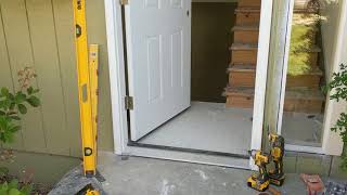 Jeld Wen Front Door Installation  Really crappy products and craftsmanship PART 1 [upl. by Ahsart243]