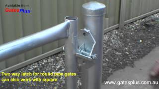 Gate Latch 2 way for round pipe and square [upl. by Horick]