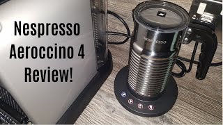 Nespresso Aeroccino 4 Milk Frother Review  Worth upgrading from the Aeroccino 3 [upl. by Justinian]