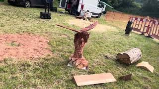 A fabulous range of wooden sculpture at Caerleon festival 2024 [upl. by Grantham]