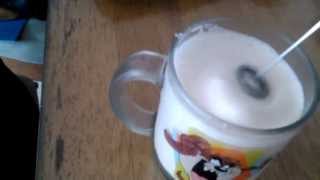 Aerolatte Review Frothing Cold Milk In Under 1 Minute [upl. by Aynna]